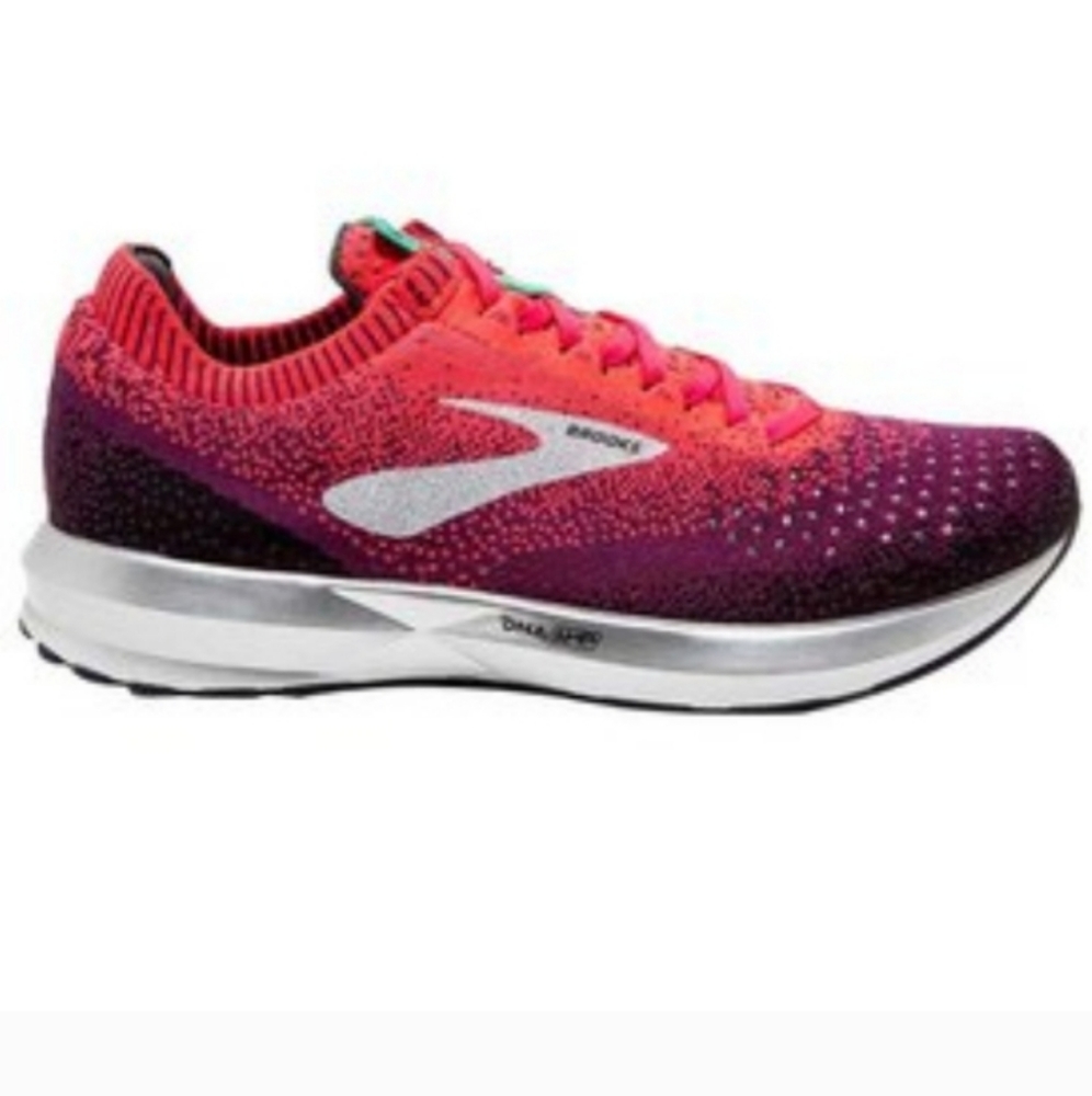 Brooks Levitate 2 pink and purple running sneakers